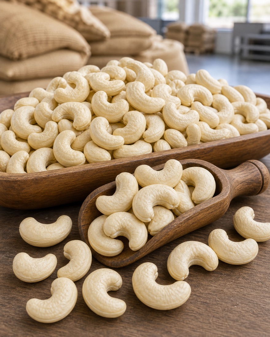 W240 White Whole Cashew Kernels — Lindi